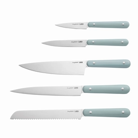 BergHOFF Leo Slate Stainless Steel 5Pc Complete Knife Set Food Storage,Kitchen Storage