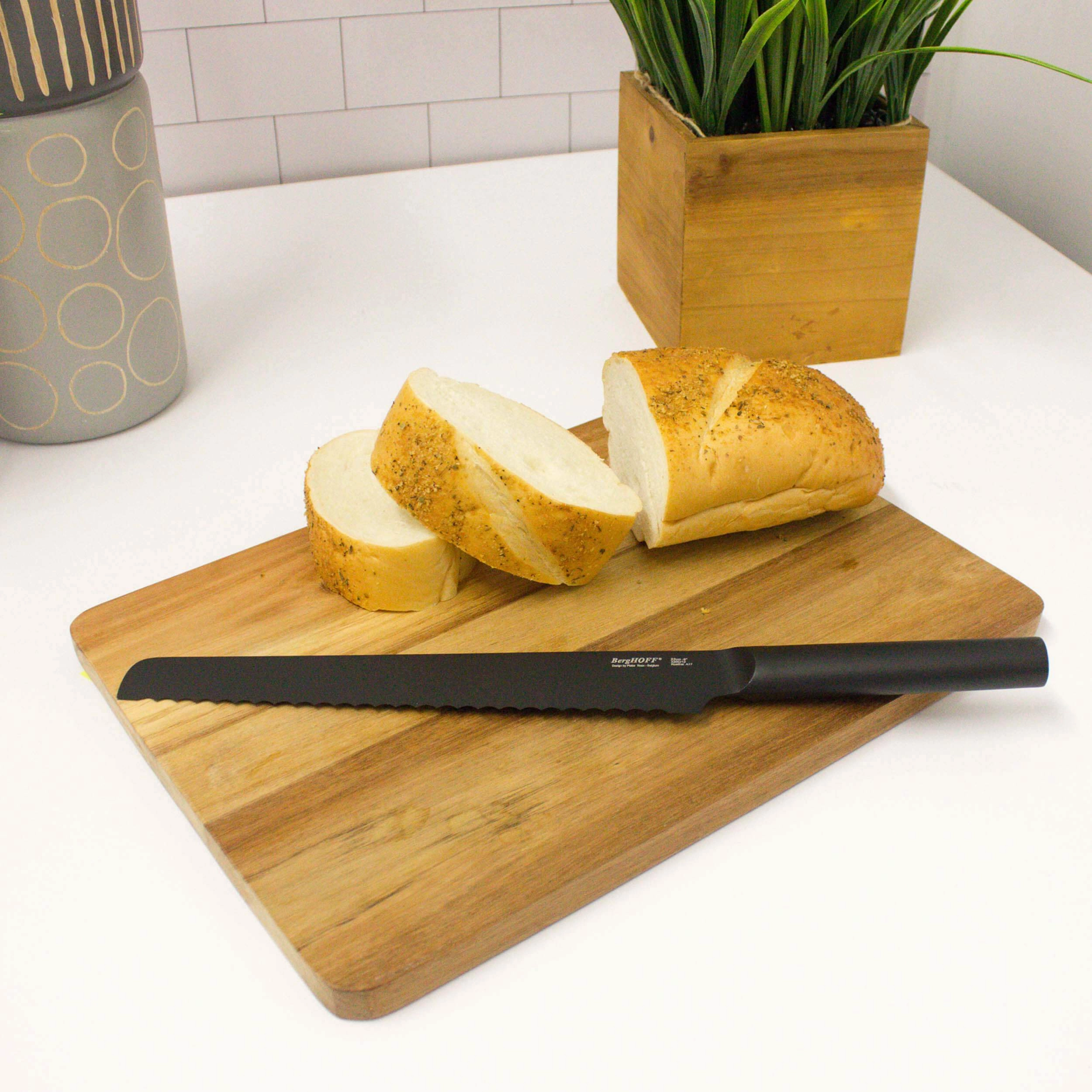 BergHOFF Ron 2Pc Cutlery Set Bread & Utility Knife, Black