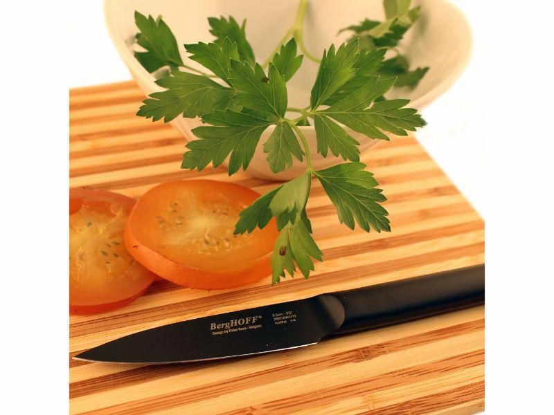 BergHOFF Ron 2pc Vegetable and Paring Knife Set, Black