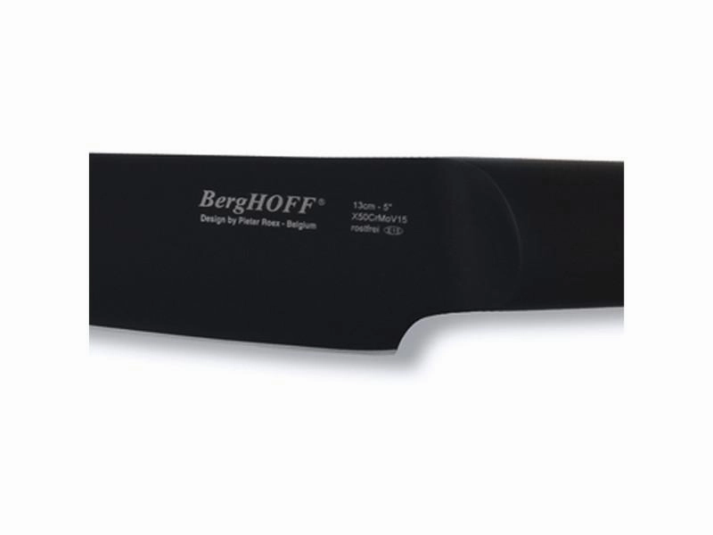 BergHOFF Ron 5" Stainless Steel Utility Knife, Black