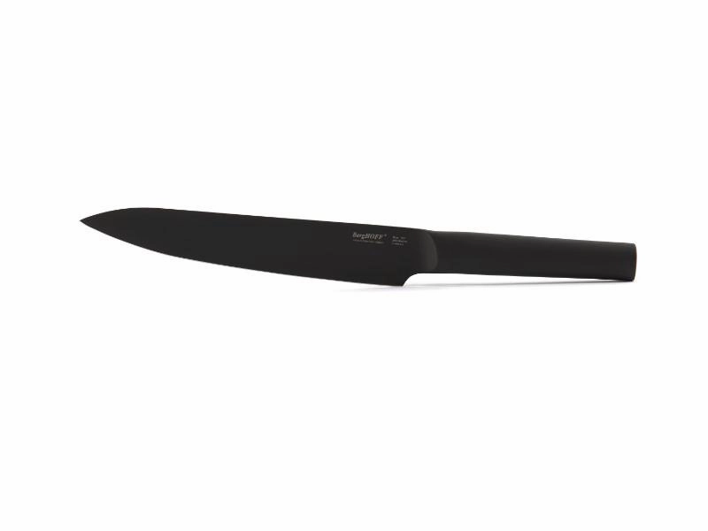 BergHOFF Ron 7" Stainless Steel Carving Knife, Black Food Storage,Kitchen Storage