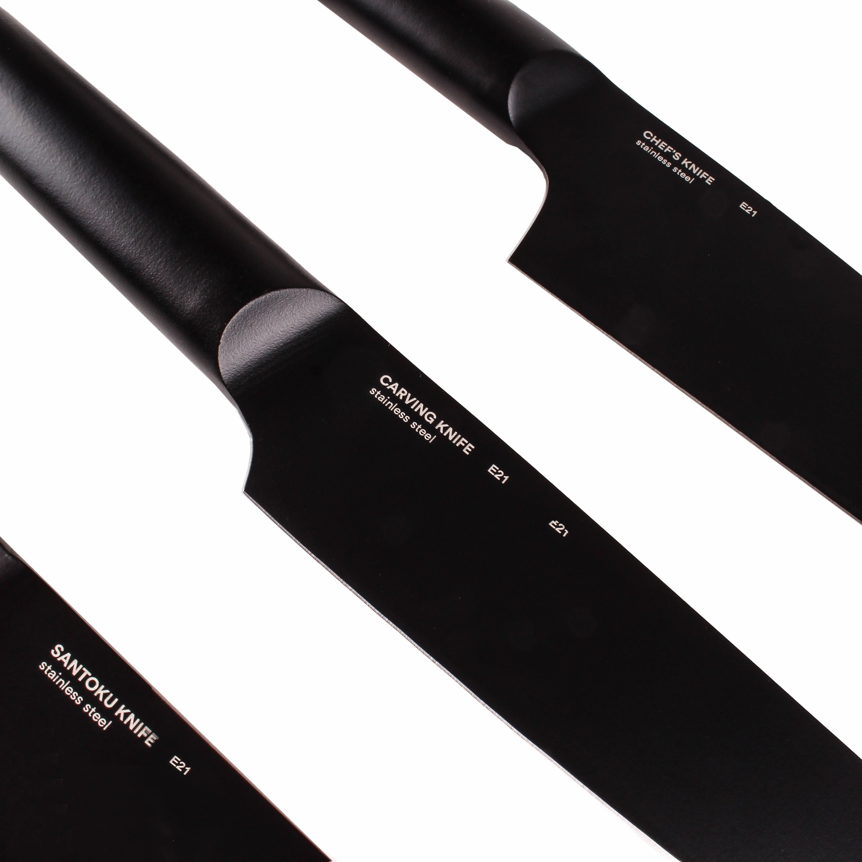 BergHOFF Ron Stainless Steel 4pc Knife Set, Black