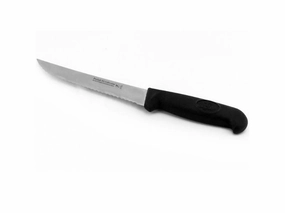 BergHOFF Soft Grip 6" Stainless Steel Scalloped Utility Knife Food Storage,Kitchen Storage