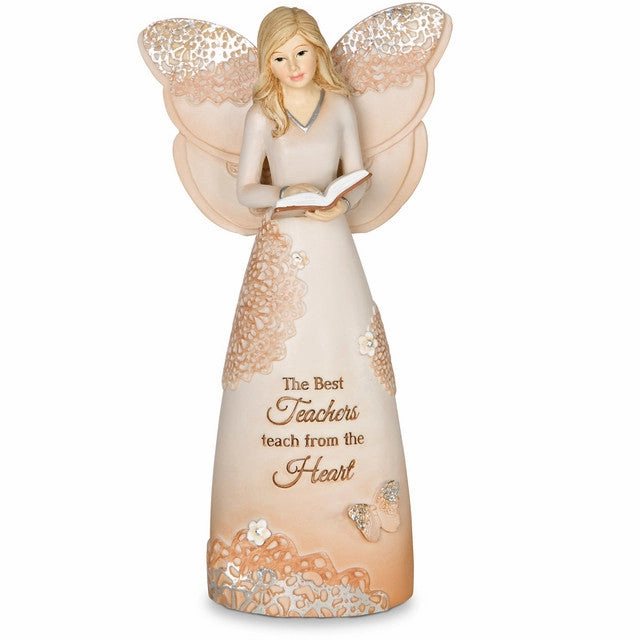 Best Teacher Angel Figurine 6" Decorative Mirror,Home Decor Mirror