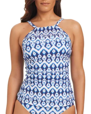 Beyond Control Swimwear Fine Ikat High Neck Tankini