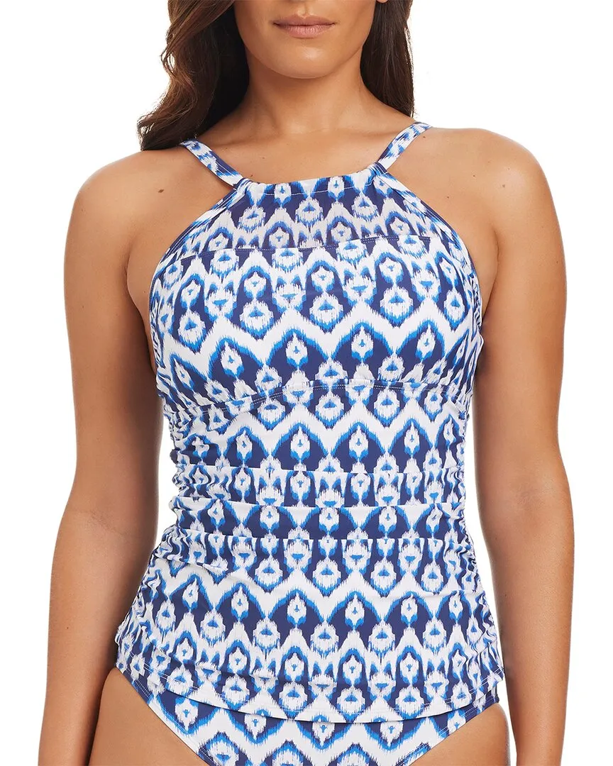 Beyond Control Swimwear Fine Ikat High Neck Tankini