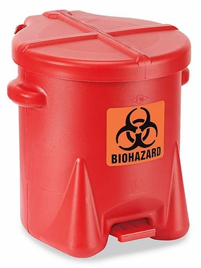 Biohazard Waste Can - 6 Gallon