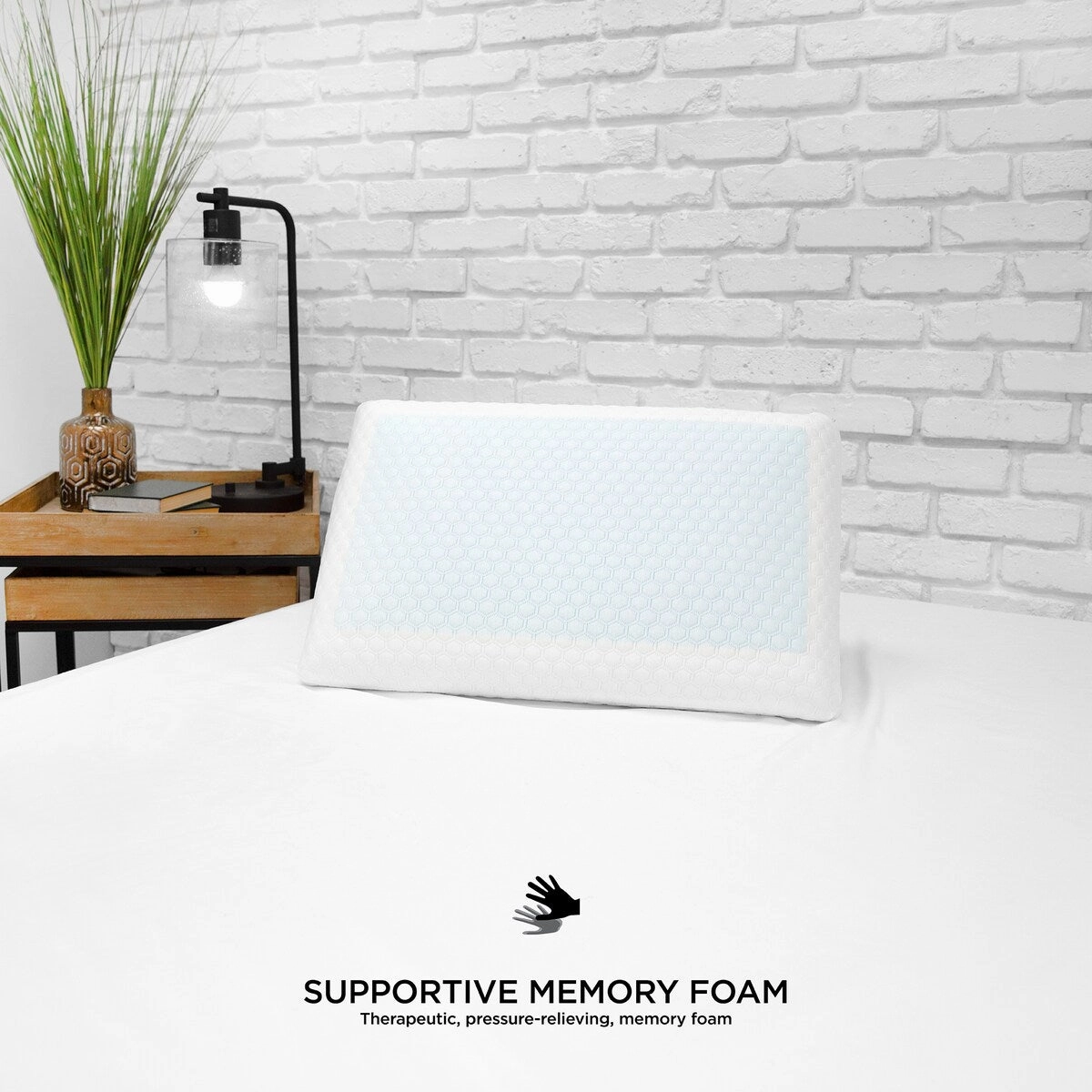 BioPEDIC Memory Foam Bed Pillow with Cooling Gel Overlay