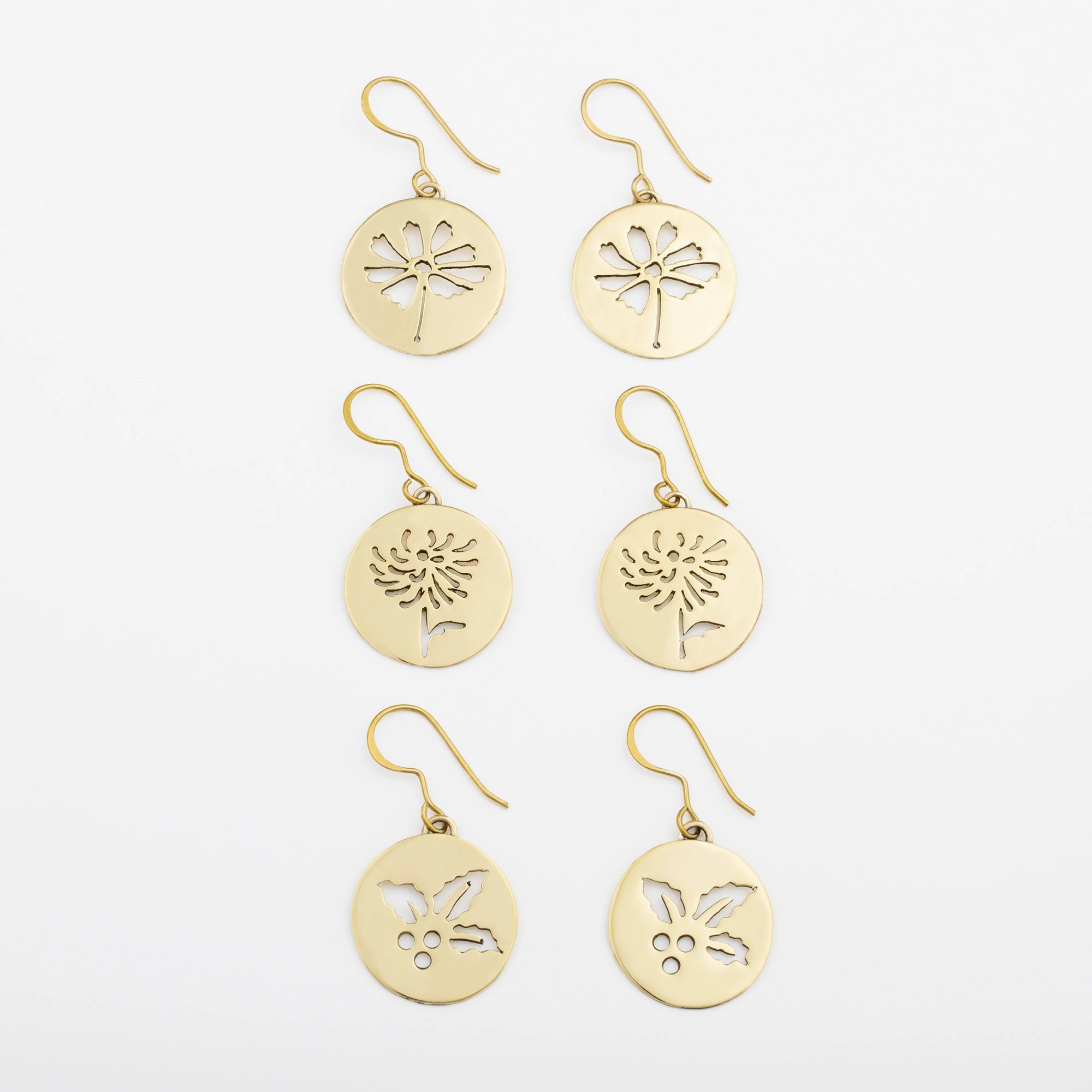 Birth Month Flower Earrings