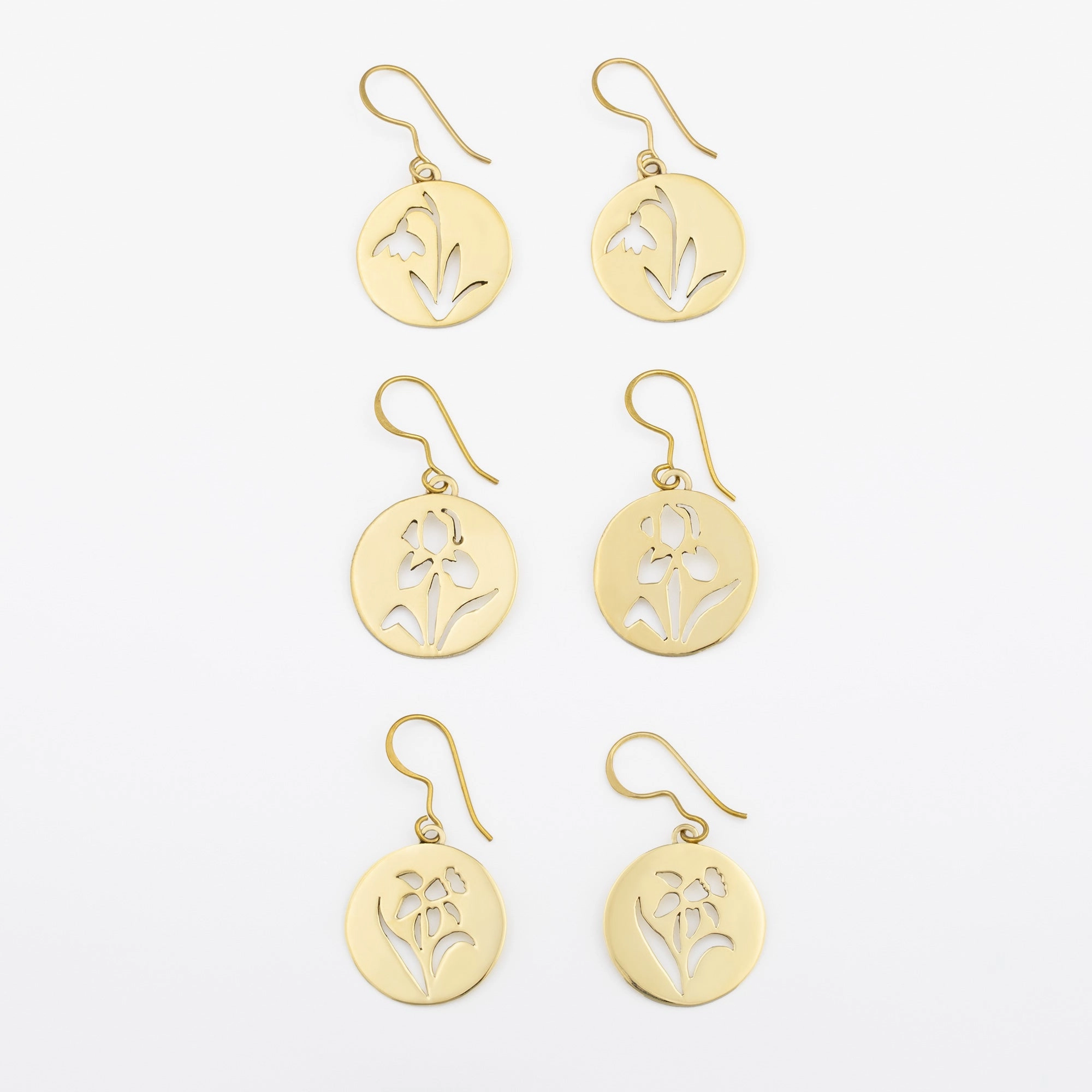 Birth Month Flower Earrings