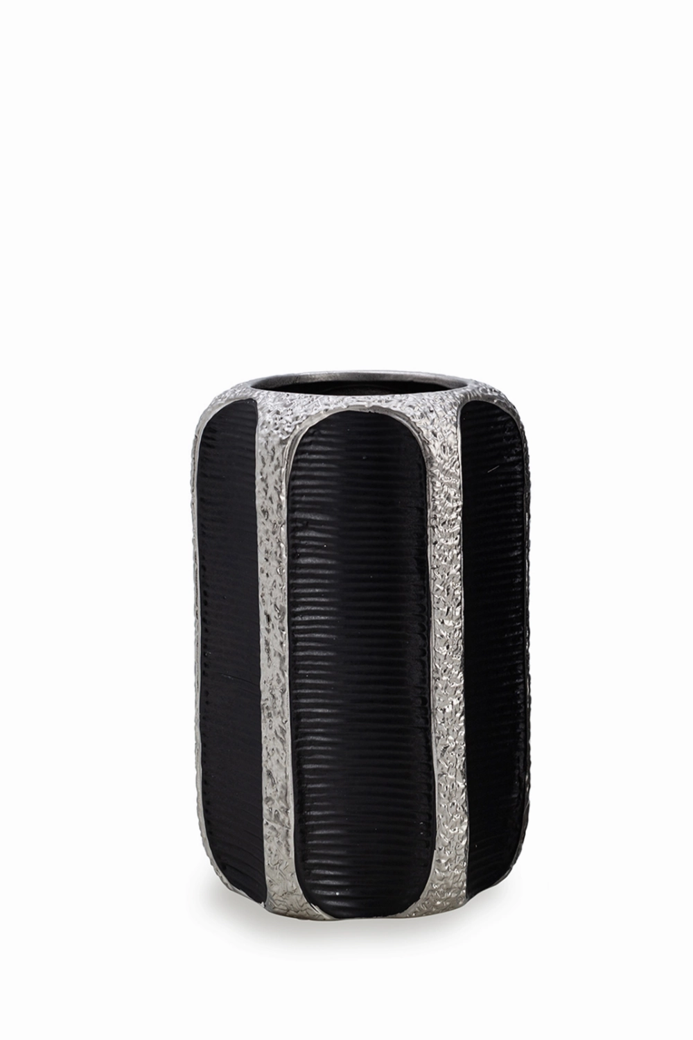 Black And Silver Vase | Liang & Eimil Mora Vase,Glass Vase