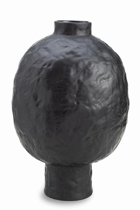 Black Ceramic Abstract Vase | Liang & Eimil Hove Vase,Glass Vase