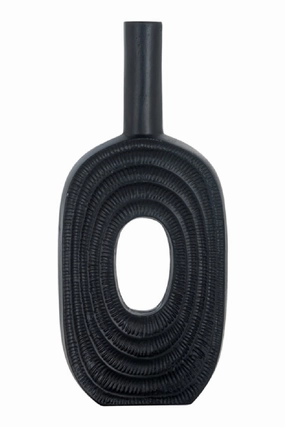 Black Mid-Century Vase L | OROA Emar Vase,Glass Vase