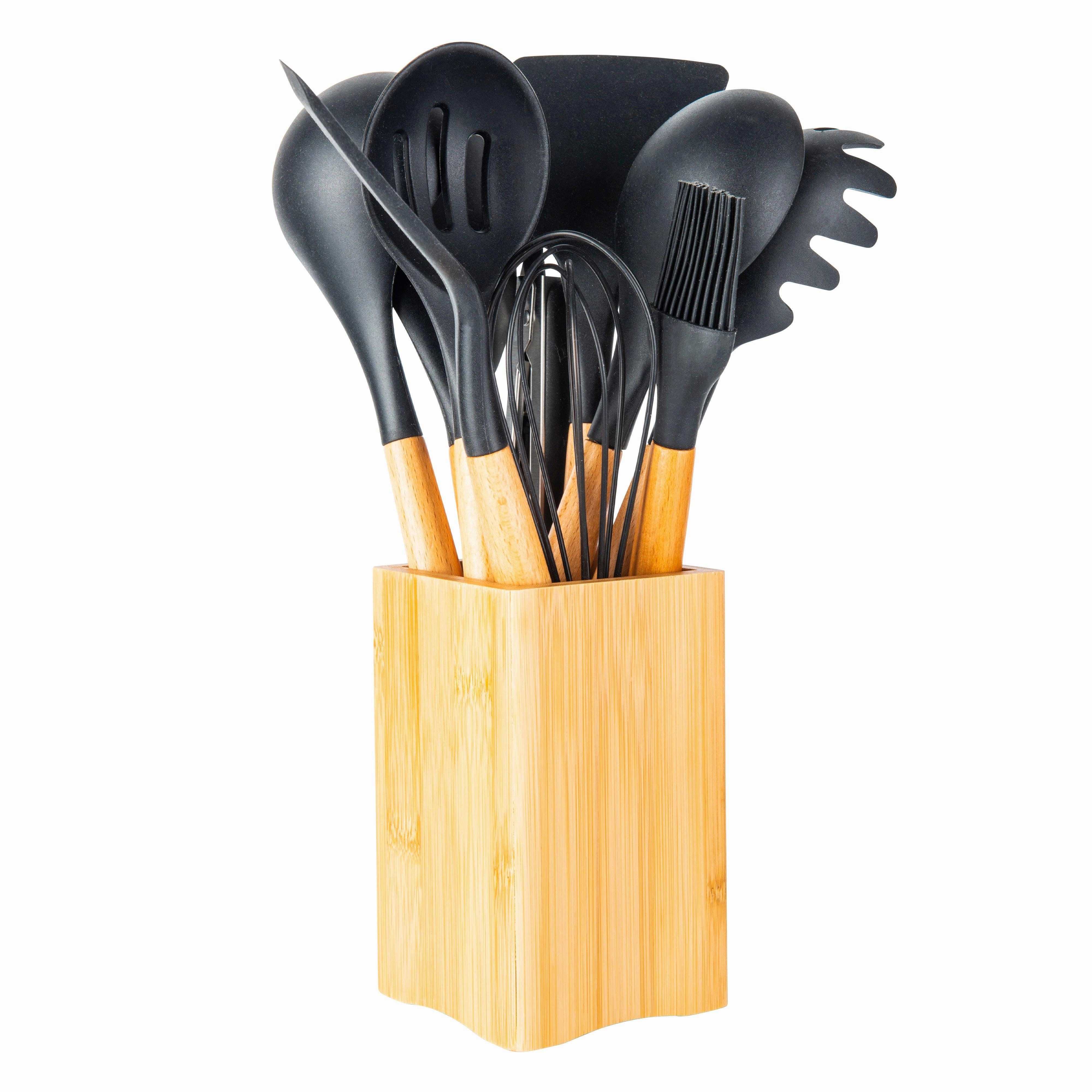 Black Silicone Utensil Set 10 Piece