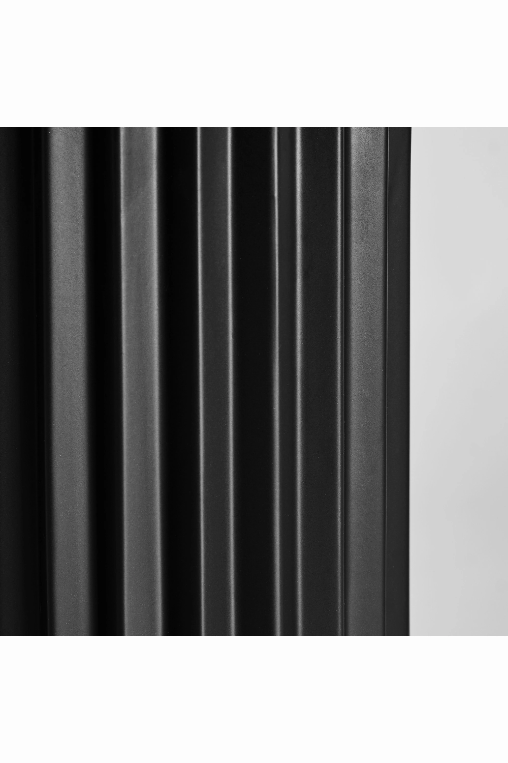 Black Stone Fluted Vase | Vical Home Pliss