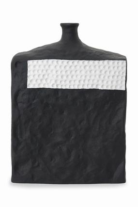Black Textured Ceramic Vase | Liang & Eimil Lydros Vase,Glass Vase