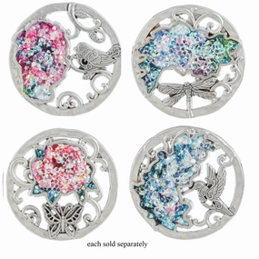Bloom From Within Token Charm Decorative Mirror,Home Decor Mirror