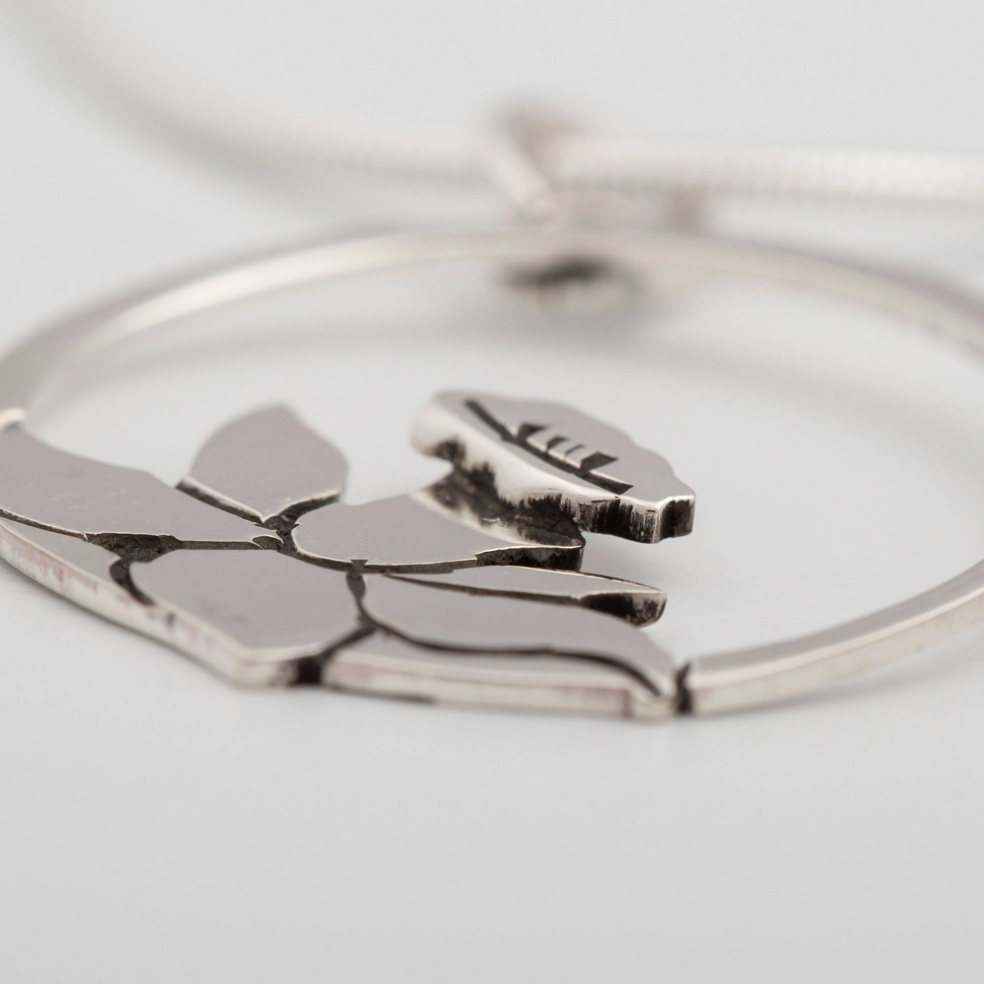 Blooming Flowers Sterling Necklace