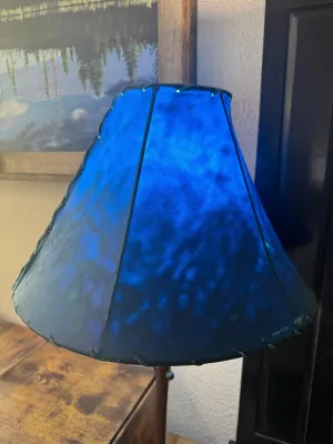 Blue Genuine Rawhide Lamp Shades mattress topper, bed base