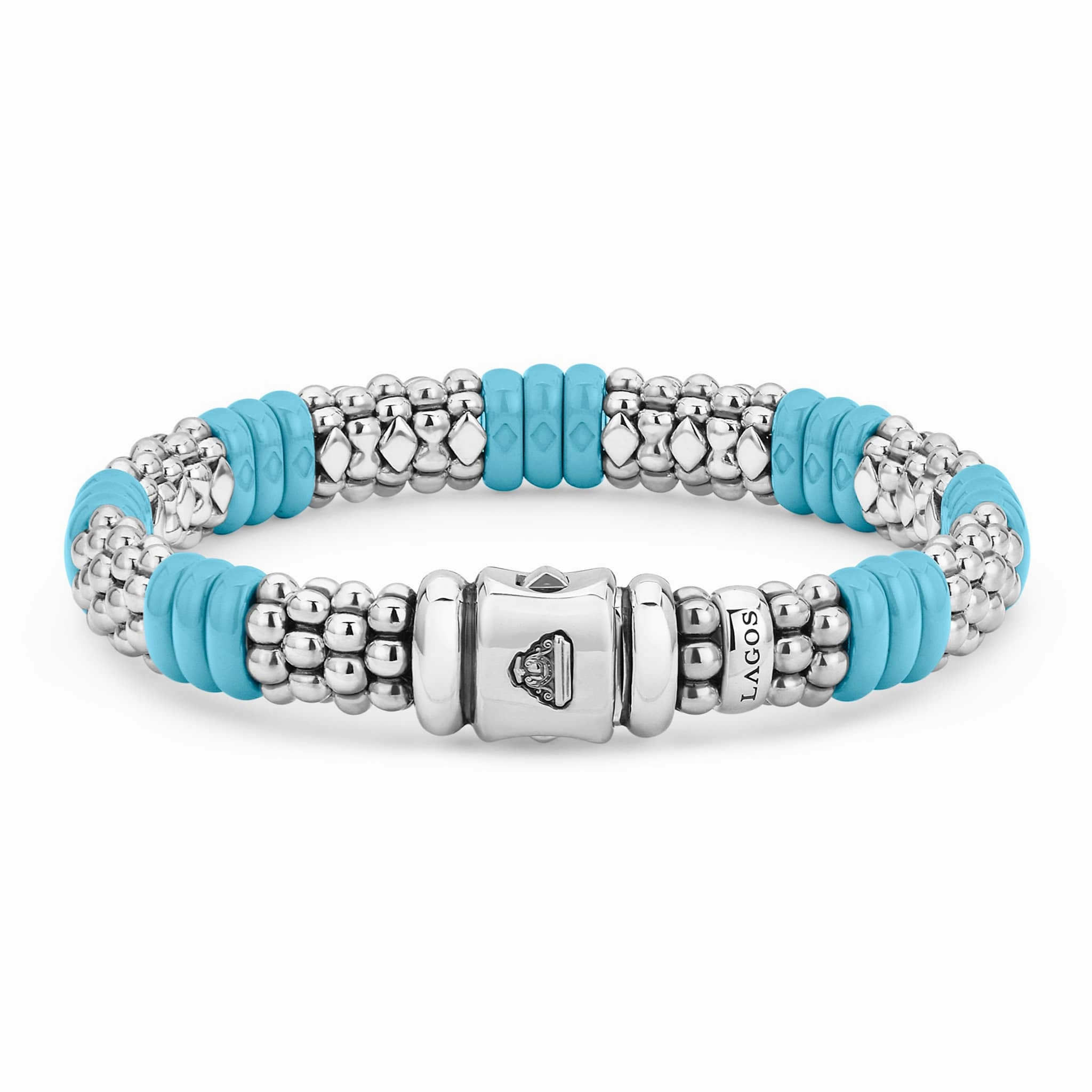 Blue Caviar Blue Ceramic Caviar Beaded Bracelet | 9mm