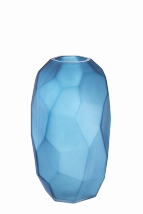 Blue Hand Blown Glass Vase | Eichholtz Fly S Vase,Glass Vase