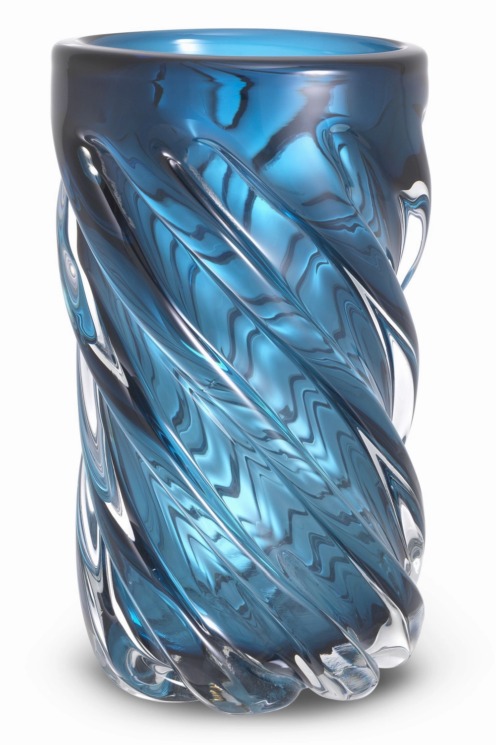 Blue Handblown Glass Vase | Eichholtz Angelito L Vase,Glass Vase