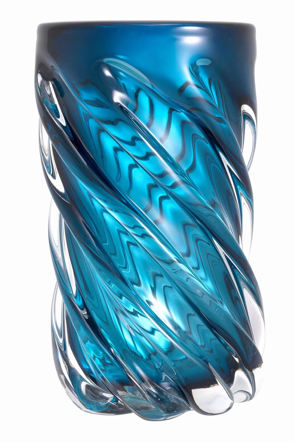 Blue Handblown Glass Vase | Eichholtz Angelito L