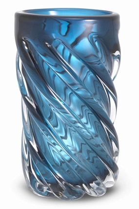 Blue Handblown Glass Vase | Eichholtz Angelito L Vase,Glass Vase