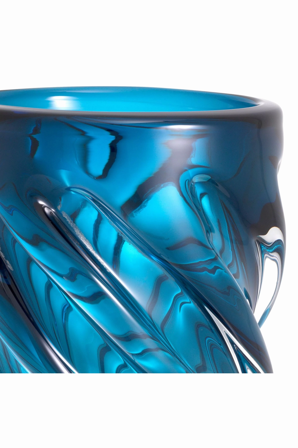 Blue Handblown Glass Vase | Eichholtz Angelito L