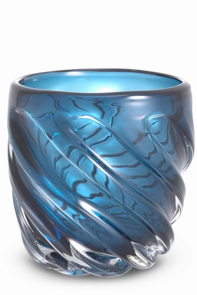 Blue Handblown Glass Vase | Eichholtz Angelito S Vase,Glass Vase
