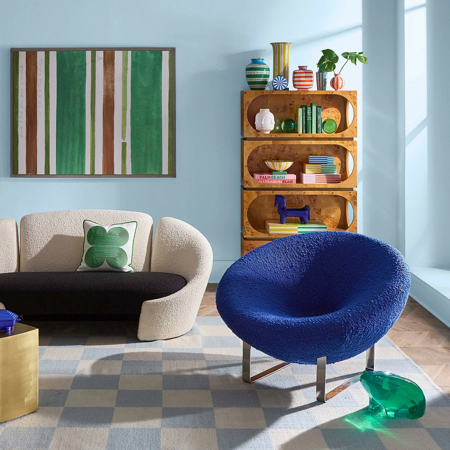 Blue Stripes Porcelain Vase | Jonathan Adler Portofino