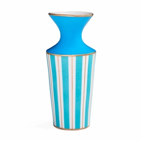 Blue Stripes Porcelain Vase | Jonathan Adler Portofino Vase,Glass Vase
