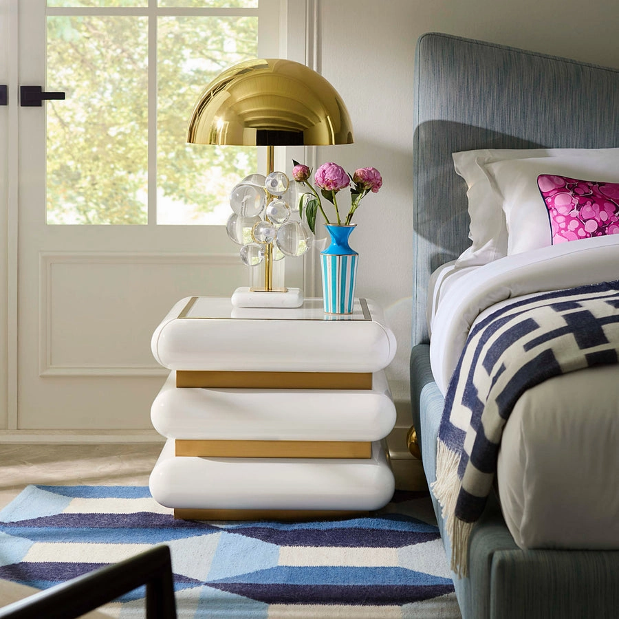 Blue Stripes Porcelain Vase | Jonathan Adler Portofino