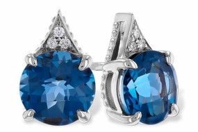 Blue Topaz Earrings