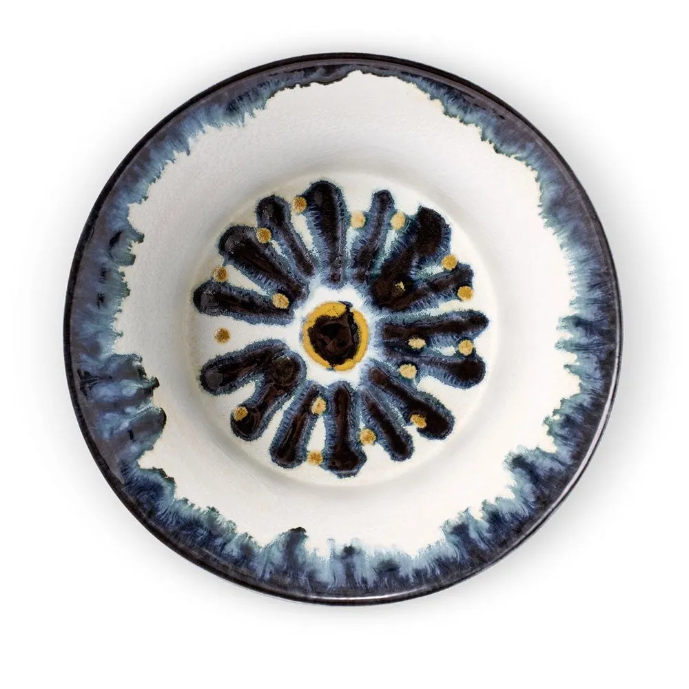 Bohme Medium bowl, H13 x Dia29cm, Blue/ White/ Yellow