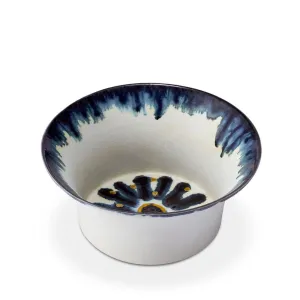 Bohme Medium bowl, H13 x Dia29cm, Blue/ White/ Yellow napkin rings, dining placemats