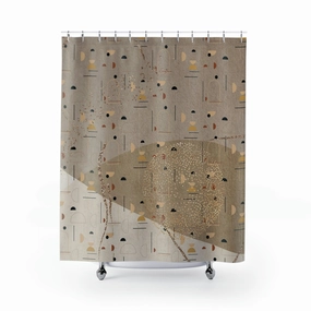 Boho Shower Curtain | Beige Neutral Pattern Lighting,Home Lighting