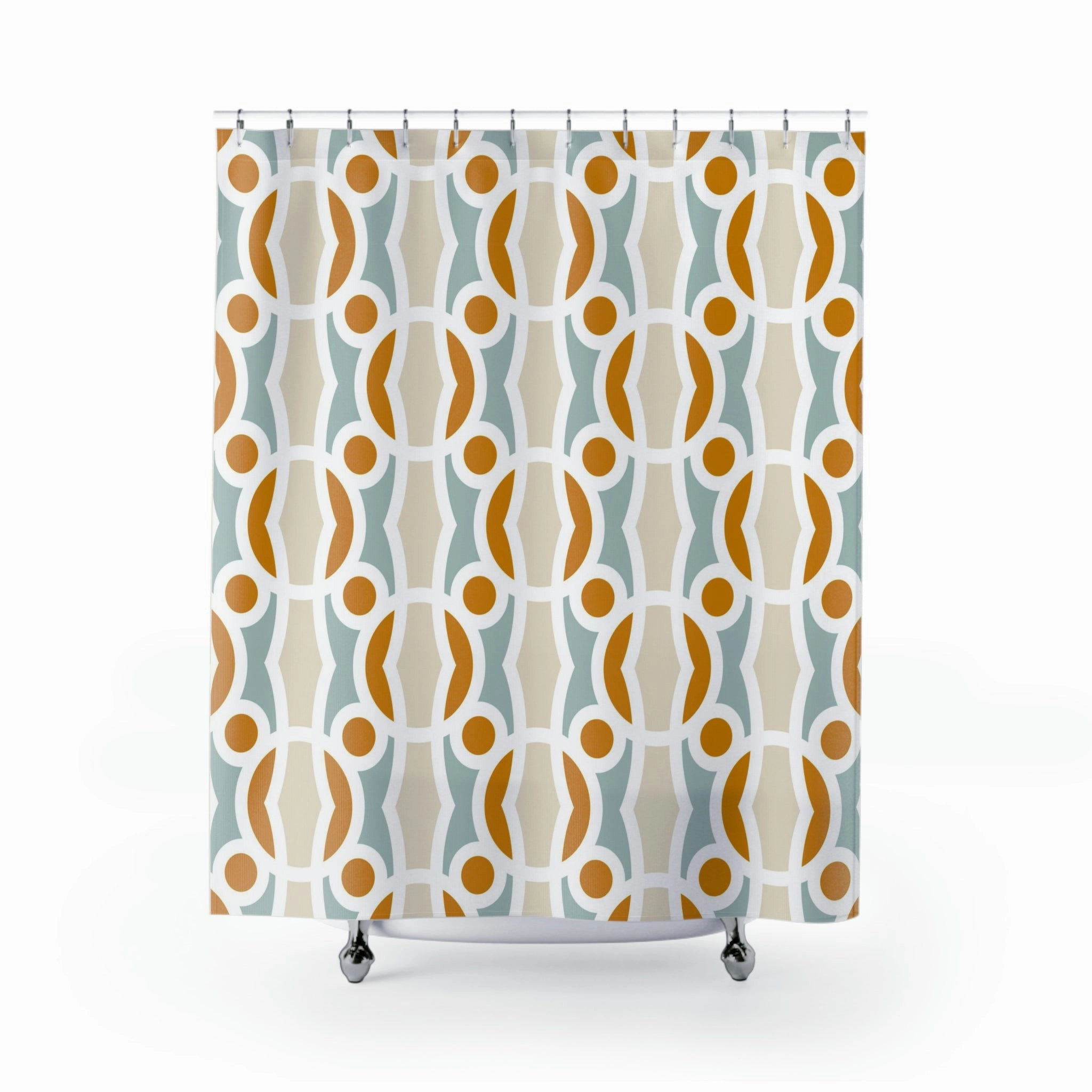 boho shower curtain | Blue Mid-Century Minimalist Lighting,Home Lighting