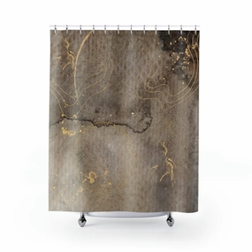 Boho Shower Curtain | Brown Ombre Lighting,Home Lighting