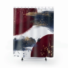 boho shower curtain | Burgundy Navy Blue Lighting,Home Lighting