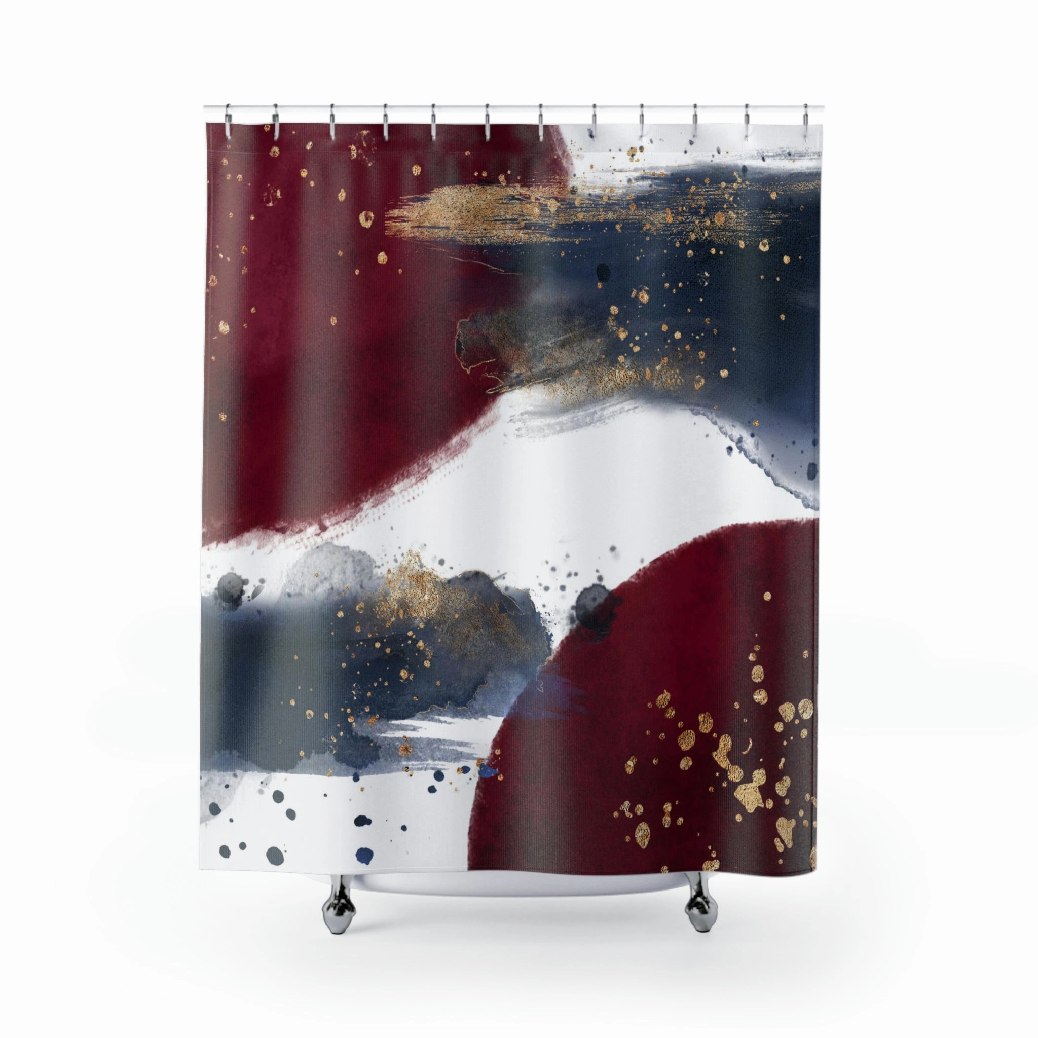 boho shower curtain | Burgundy Navy Blue Lighting,Home Lighting