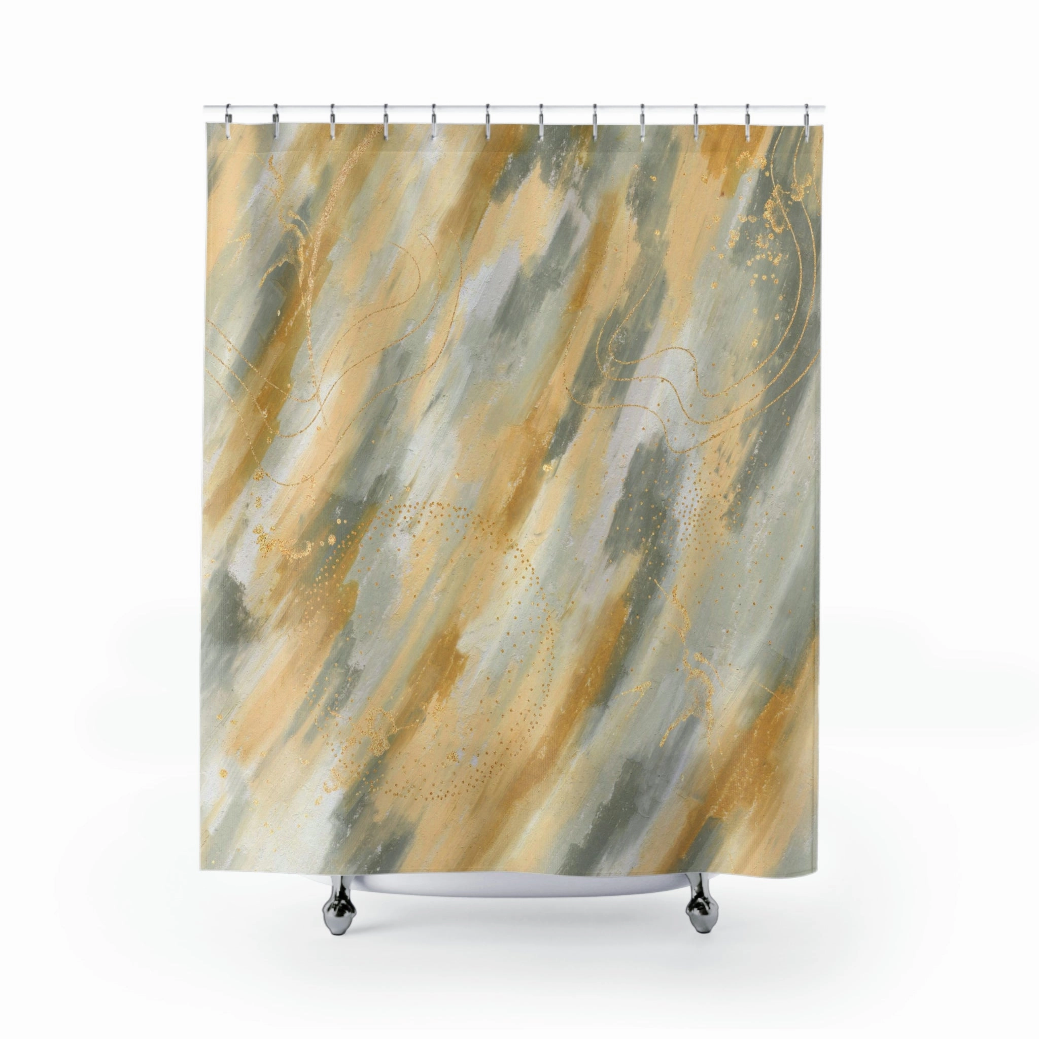 Boho Shower Curtain | Gray Beige Lighting,Home Lighting