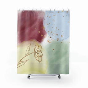 boho shower curtain | Pastel Green Yellow Lighting,Home Lighting