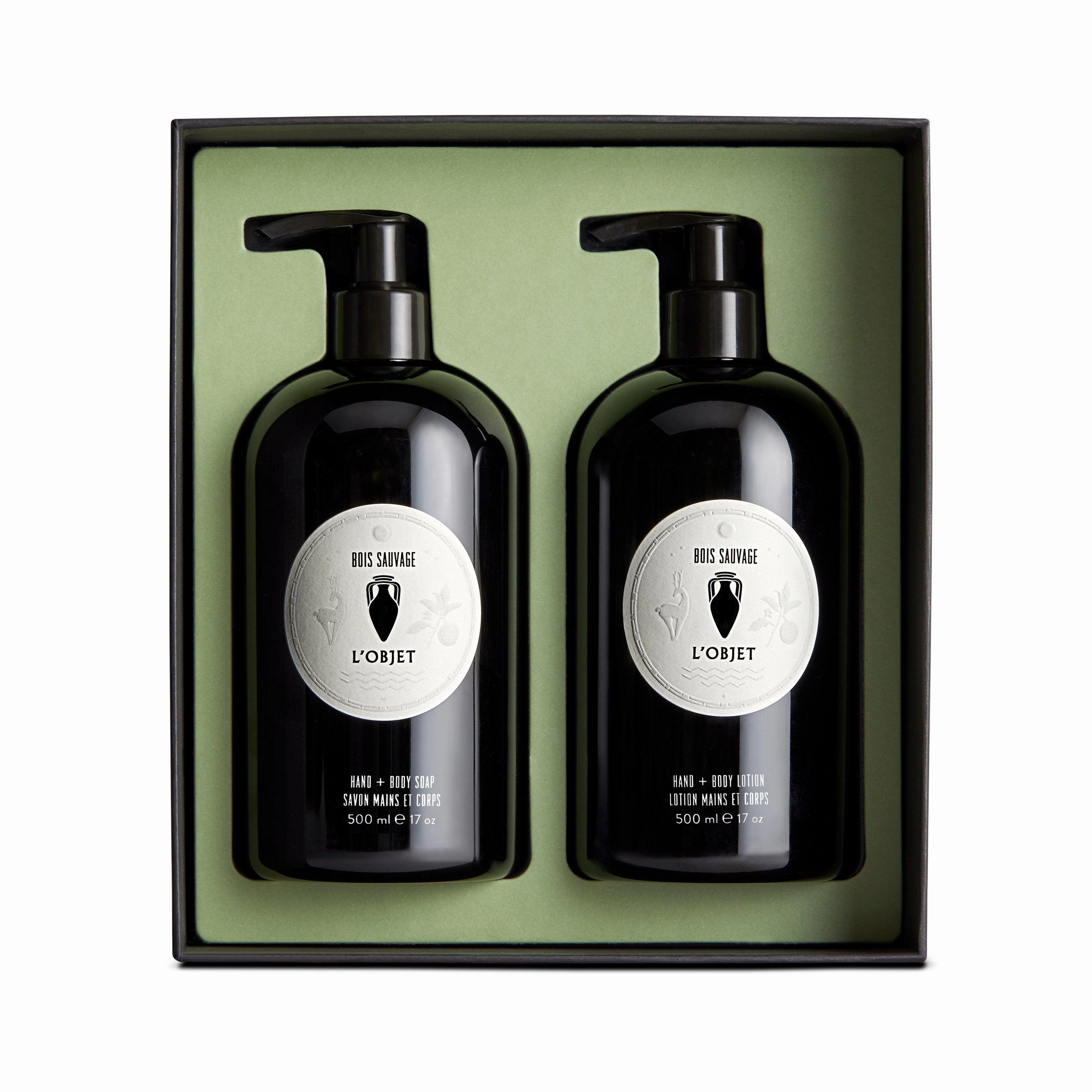 Bois Sauvage Hand and Body Soap   Lotion Gift Set