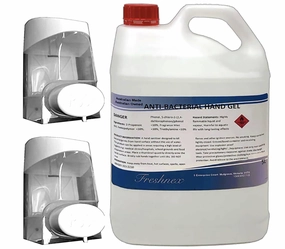 Bonus Pack, 5L Hand Sanitiser   2 Dispensers Refillable Shower Curtain,Bath Curtain