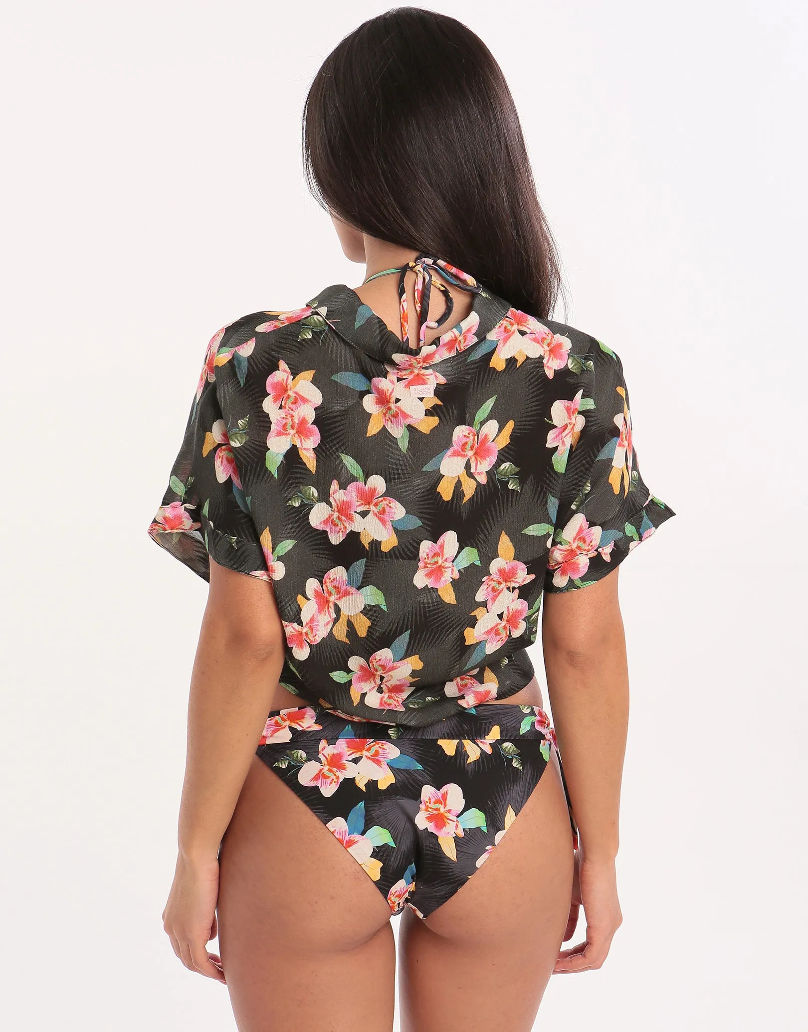 Botalica Kaimi Cropped Shirt - Black