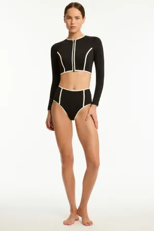 Bound Retro High Waist Pant