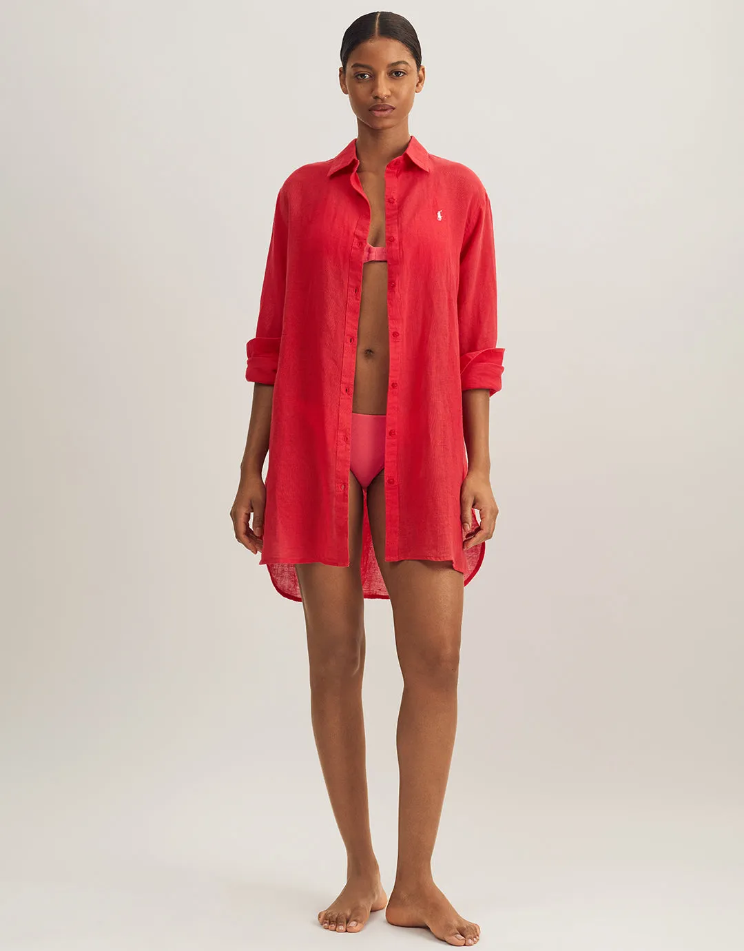 Boyfriend Shirt - Coral