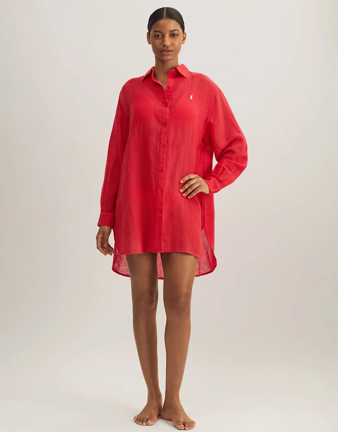 Boyfriend Shirt - Coral