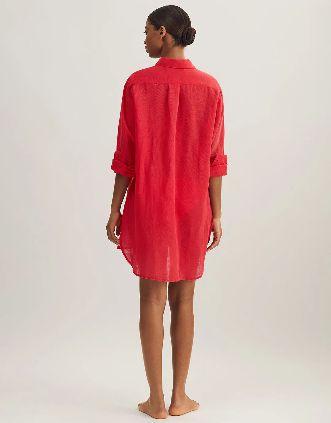 Boyfriend Shirt - Coral